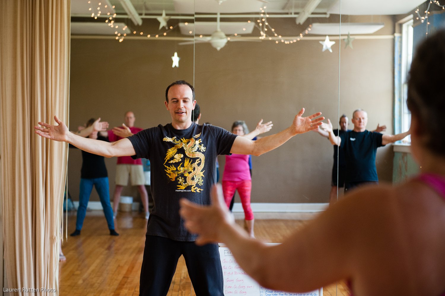 Tai chi class in session